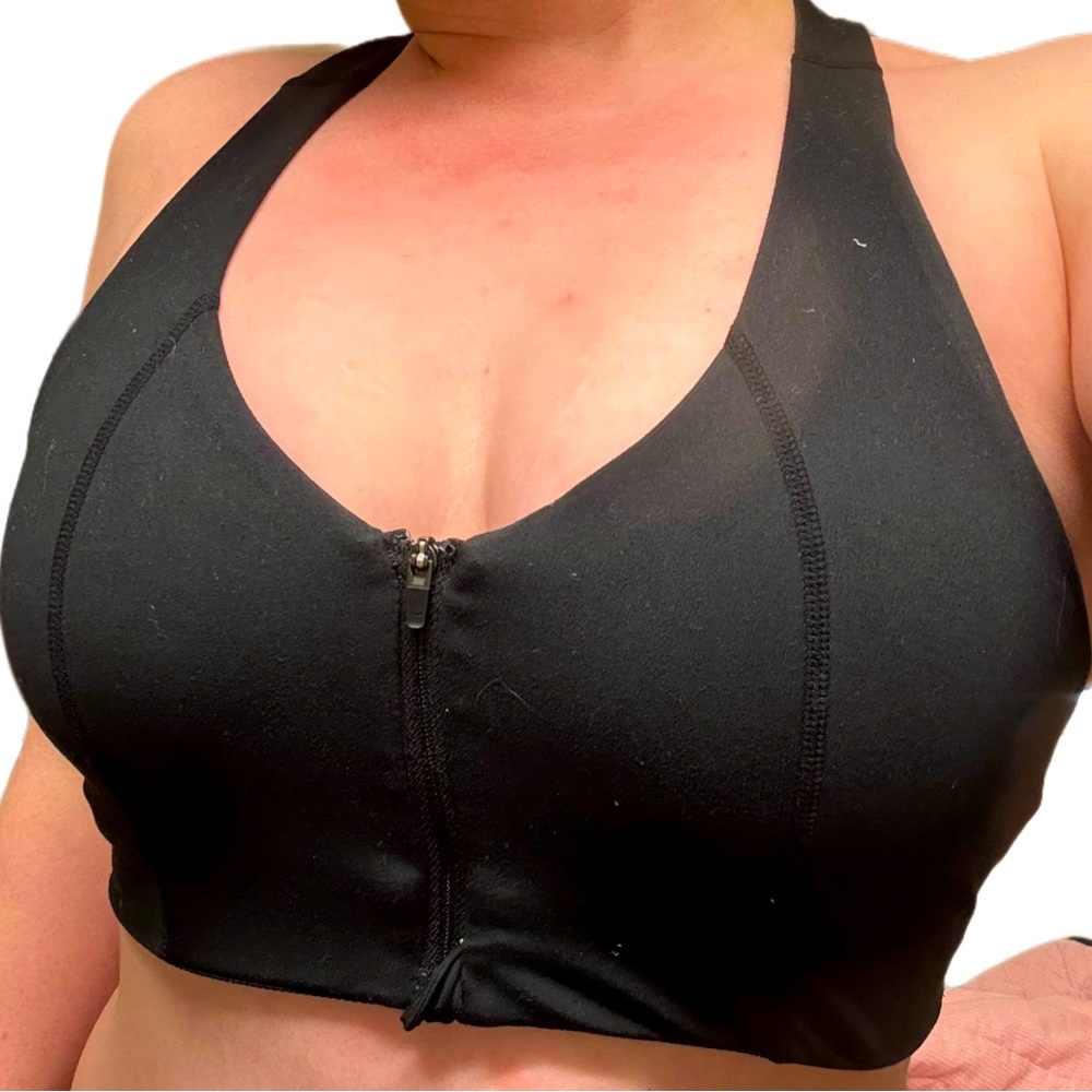 Zella Body Front Zip Double Layered Women’s Sports Bra Size M